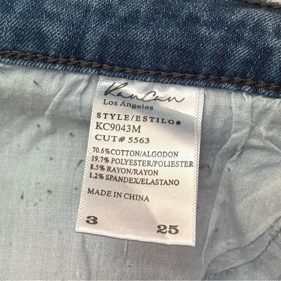 Distressed Light Wash Jean Skirt - Picture 4 of 4